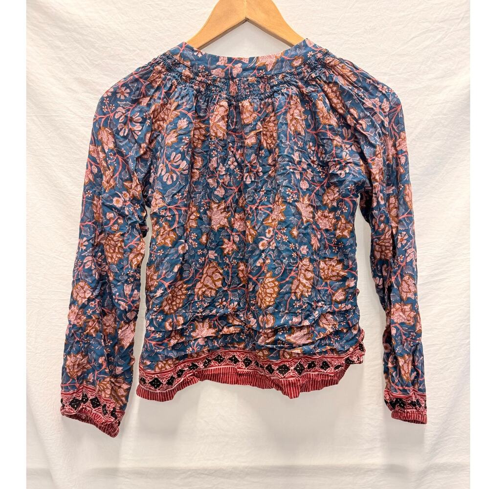 Natalie Martin Lola Floral Blouse Bohemian Boho S… - image 3